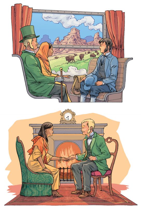 Jules Verne Le tour du monde en 80 jours (2) Martin Maniez illustrations